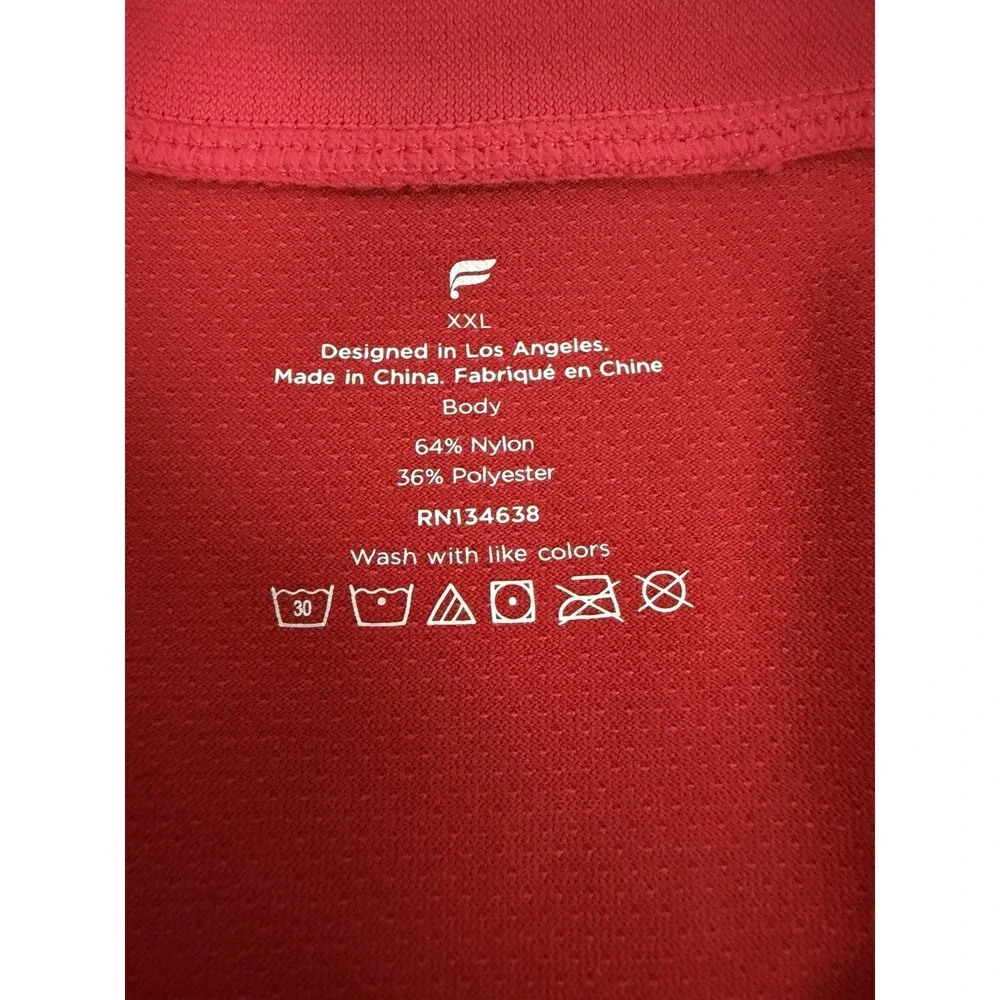 Fabletics T-Shirt Men's 2XL Nylon Polyester Blend Short Sleeve Crewneck